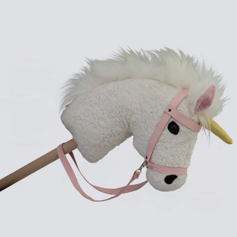 Bio-Steckenpferd Mini Einhorn Rose