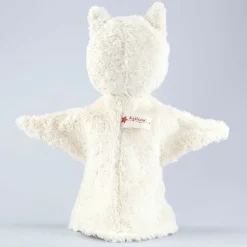 Eule Handpuppe weiß