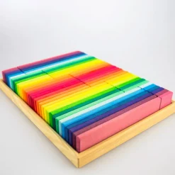 Glückskäfer Baubrettchen Regenbogen 64-tlg.
