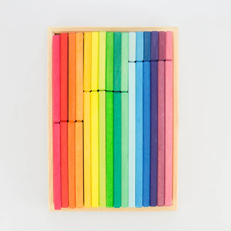 Glückskäfer Baubrettchen Regenbogen 32-tlg.