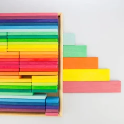 Glückskäfer Baubrettchen Regenbogen 64-tlg.