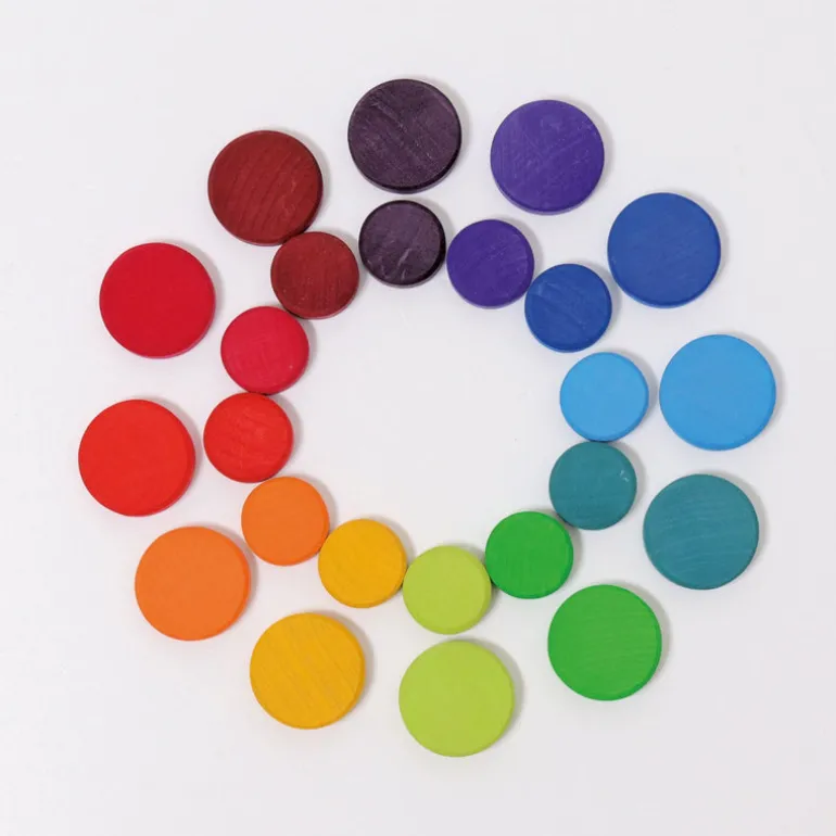Grimm's 24 Holztaler Regenbogen