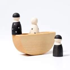 Grimm's Drei Freunde im Boot - monochrom