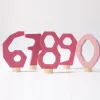 Grimm's Rosa Zahlenstecker Set 6-9 & 0
