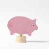 Grimm's Steckfigur Rosa Schwein