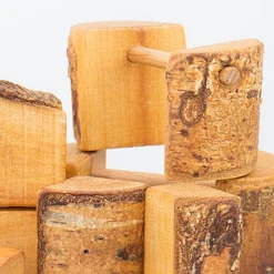 Holz Naturbauklötze - 1kg