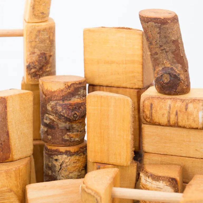 Holz Naturbauklötze - 3kg