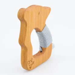 Holzgreiftier Maus mit Bio-Baumwollgarn