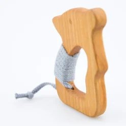 Holzgreiftier Maus mit Bio-Baumwollgarn