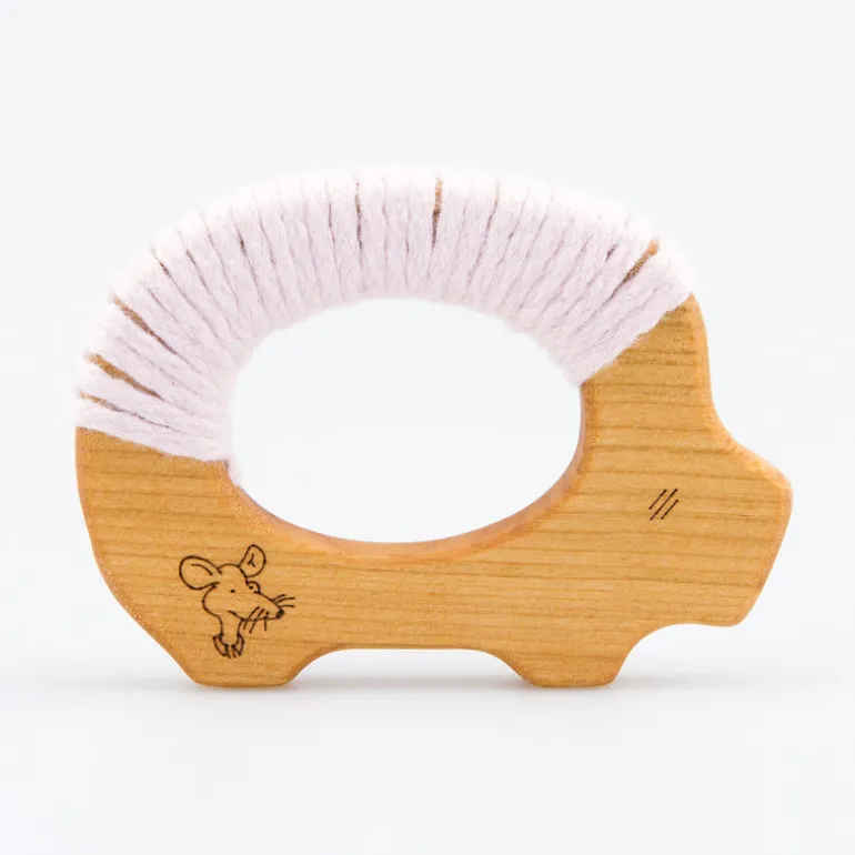 Holzgreiftier Schwein mit Bio-Baumwollgarn