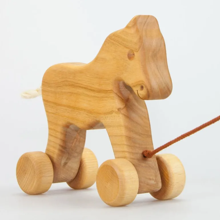 Holzpferd zum Ziehen