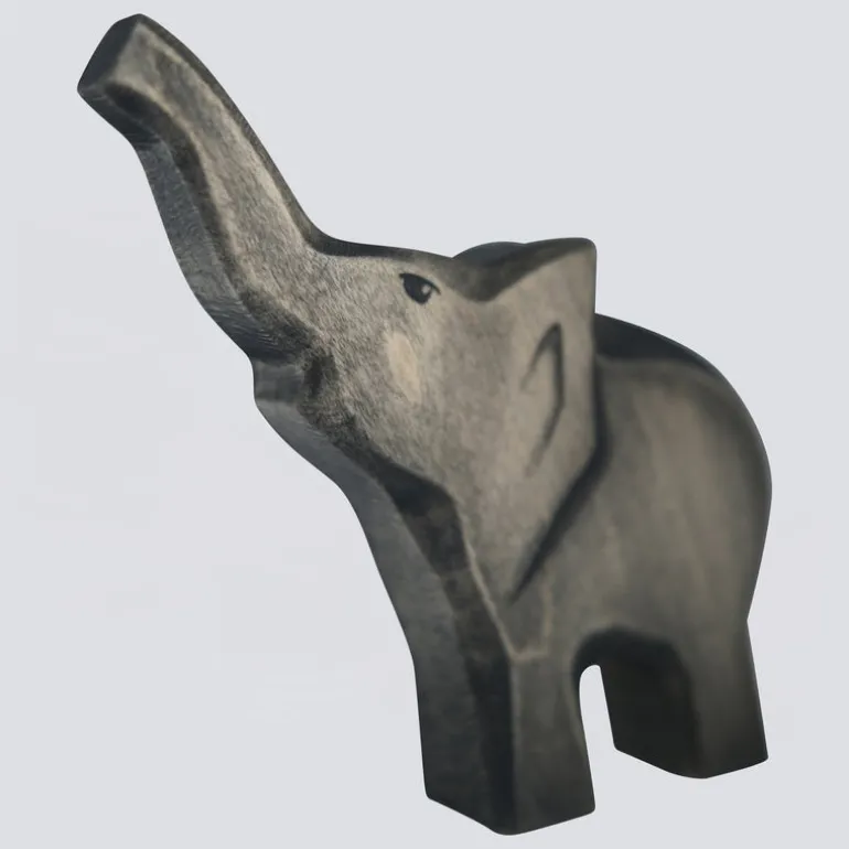 Holzwald Holzfigur Elefant klein