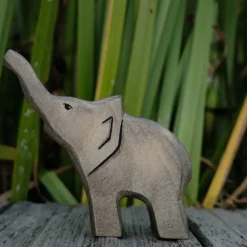 Holzwald Holzfigur Elefant klein