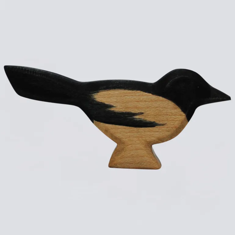Holzwald Holzfigur Elster