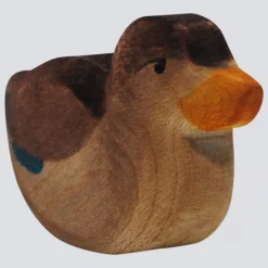 Holzwald Holzfigur Ente sitzend