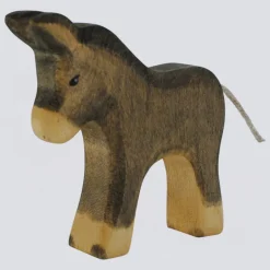 Holzwald Holzfigur Esel klein
