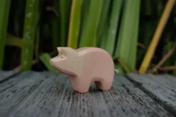 Holzwald Holzfigur Ferkel