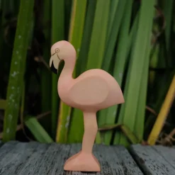 Holzwald Holzfigur Flamingo