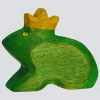 Holzwald Holzfigur Froschkönig