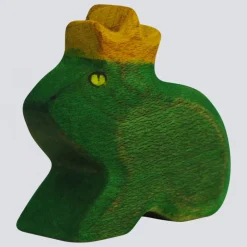 Holzwald Holzfigur Froschkönig