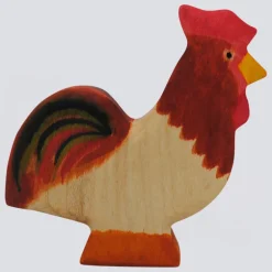 Holzwald Holzfigur Hahn