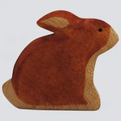 Holzwald Holzfigur Hase sitzend