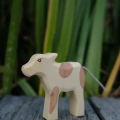 Holzwald Holzfigur Kalb