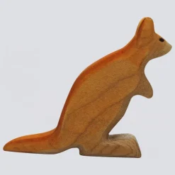 Holzwald Holzfigur Känguru klein