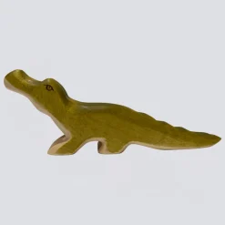 Holzwald Holzfigur Krokodil klein