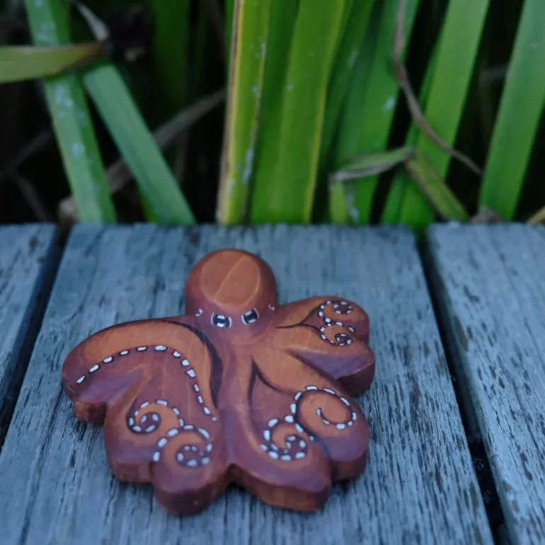 Holzwald Holzfigur Oktopus