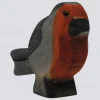 Holzwald Holzfigur Rotkehlchen