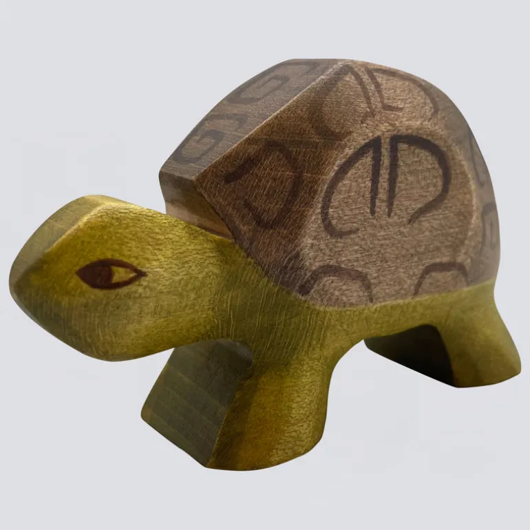 Holzwald Holzfigur Schildkröte