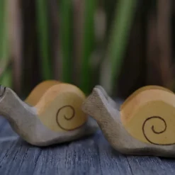 Holzwald Holzfigur Schnecke klein