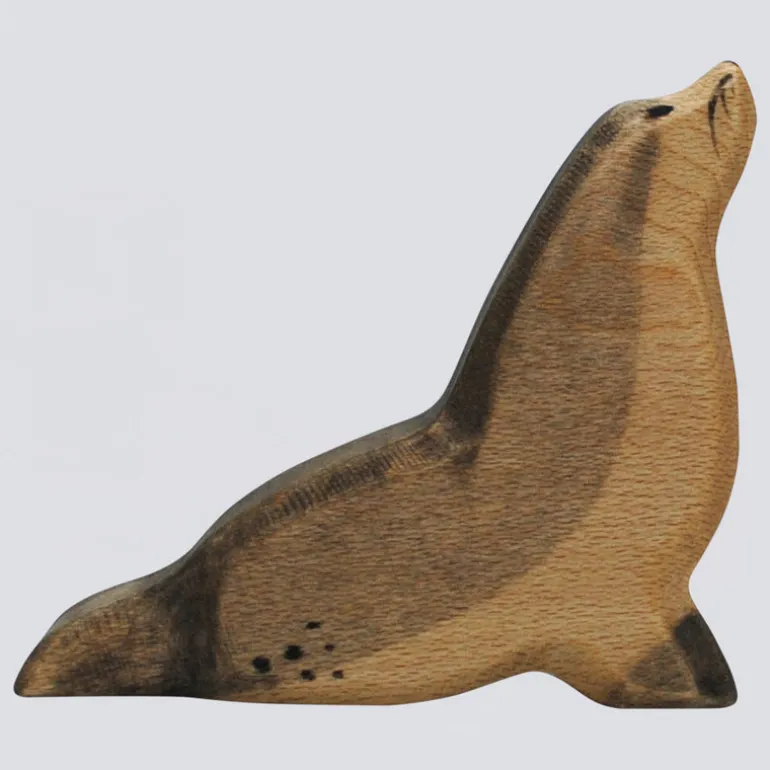 Holzwald Holzfigur Seehund