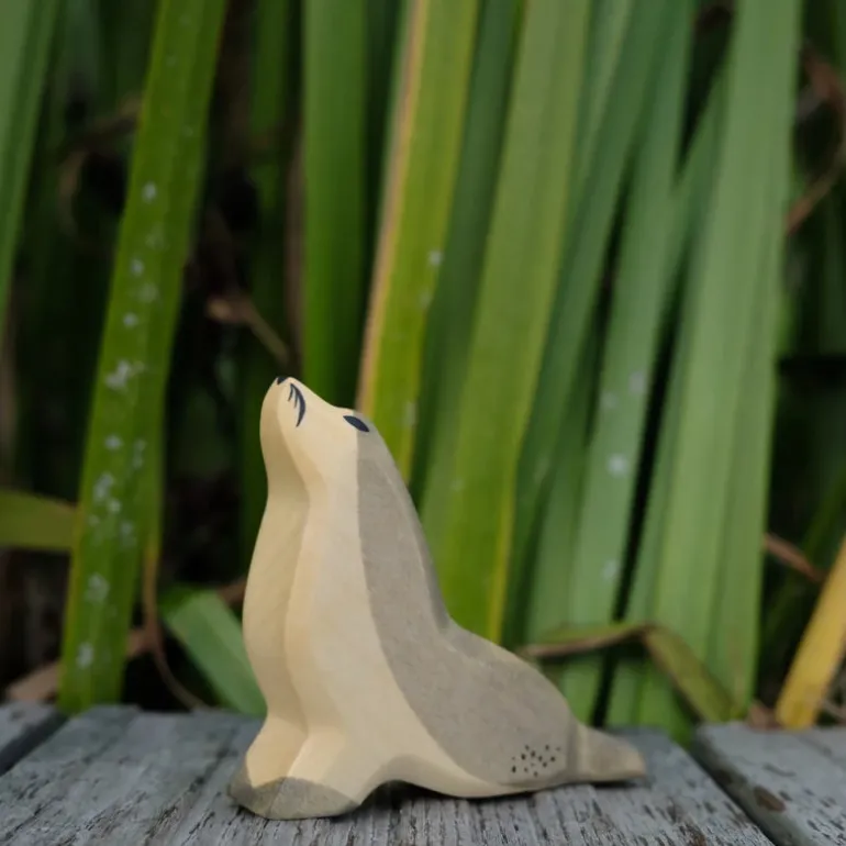 Holzwald Holzfigur Seehund