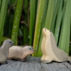 Holzwald Holzfigur Seehund