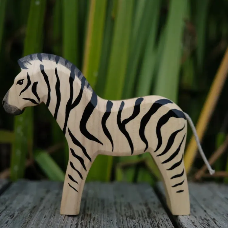 Holzwald Holzfigur Zebra