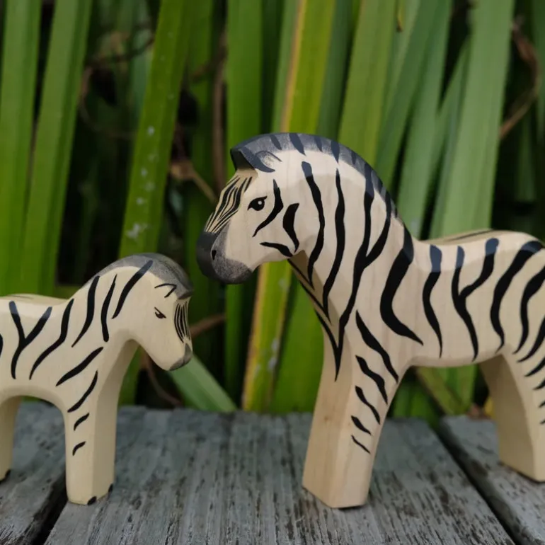 Holzwald Holzfigur Zebra