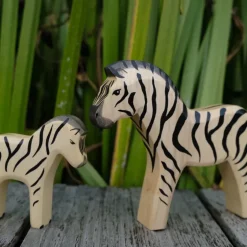 Holzwald Holzfigur Zebra klein