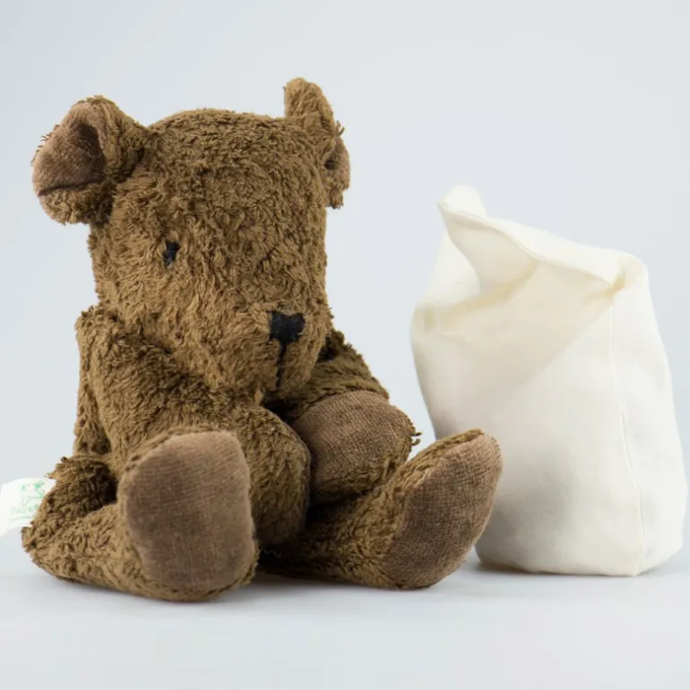 Kuscheltier Braunbär mit Kirsch oder Traubenkern-Inlett