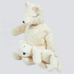 Kuscheltier Eisbär groß mit Dinkelspreu-Inlett