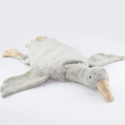 Kuscheltier Gans grau mit Dinkelspreu-Inlett - 80cm