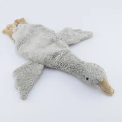 Kuscheltier Gans grau mit Trauben oder Kirschkern-Inlett