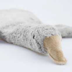 Kuscheltier Gans grau mit Trauben oder Kirschkern-Inlett