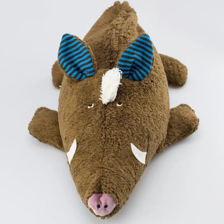 Kuscheltier große Wildsau mit Hirse-Inlett