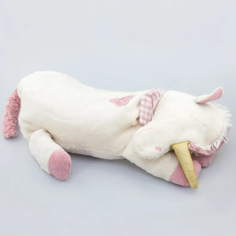 Kuscheltier großes Einhorn mit Hirse-Inlett