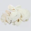 Kuscheltier Hase groß weiß mit Dinkelspreu-Inlett