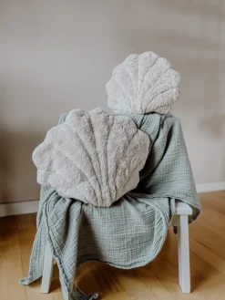 Kuscheltier Muschel groß mit Dinkelspreu-Inlett