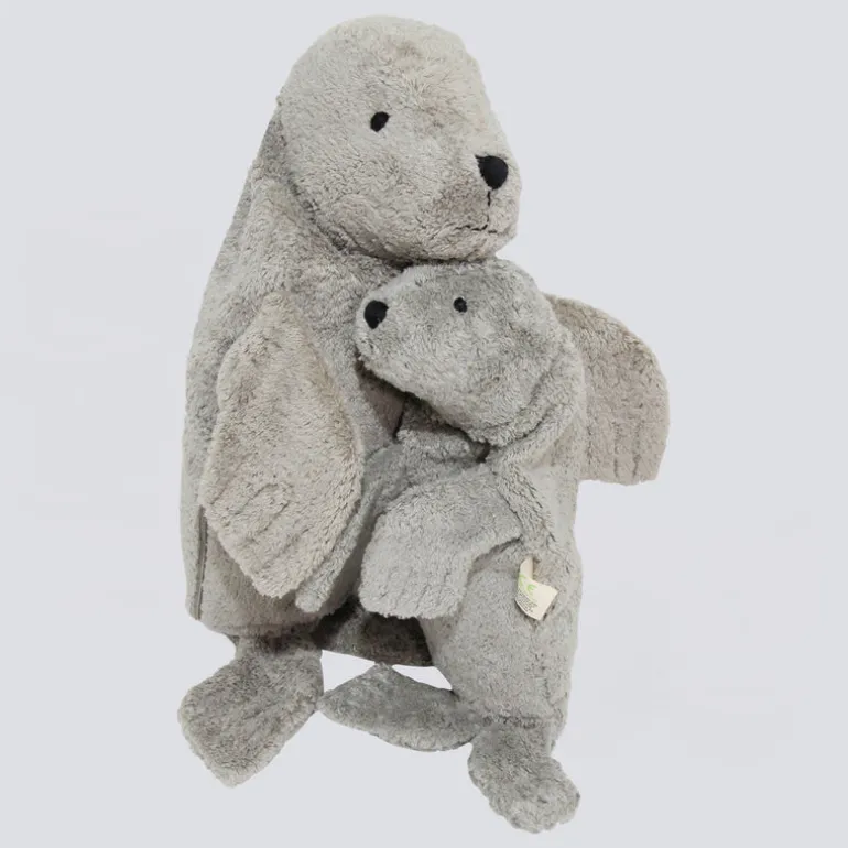 Kuscheltier Robbe klein mit Kirschkern-Inlett
