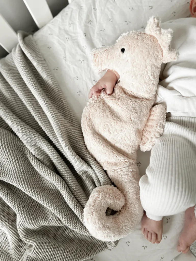 Kuscheltier Seepferdchen klein mit Kirschkern-Inlett
